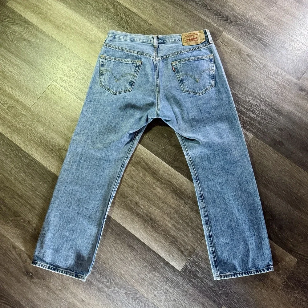 VTG Levis 501‎ Jeans Mens 36x30 Blue Denim Button Fly Straight Leg Original Fit